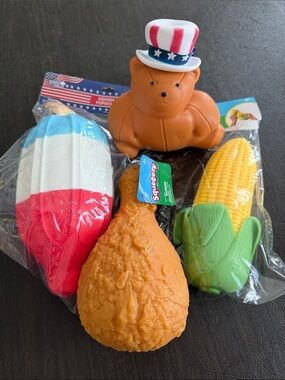 Sunny Days Squeezy Popsicle, Drumstick, Corn, and American Patriotic Bear